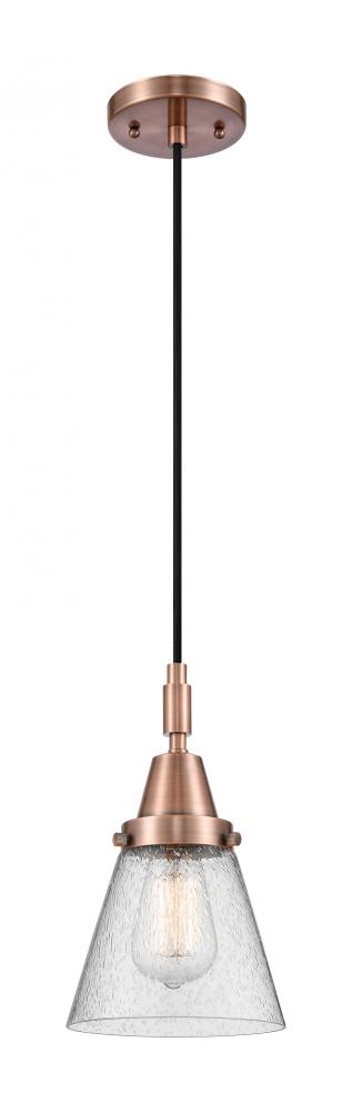 Cone - 1 Light - 6 inch - Antique Copper - Mini Pendant