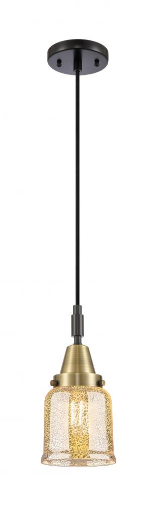 Bell - 1 Light - 5 inch - Black Antique Brass - Mini Pendant