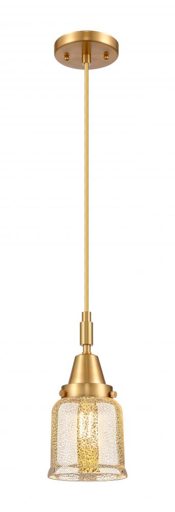 Bell - 1 Light - 5 inch - Satin Gold - Mini Pendant