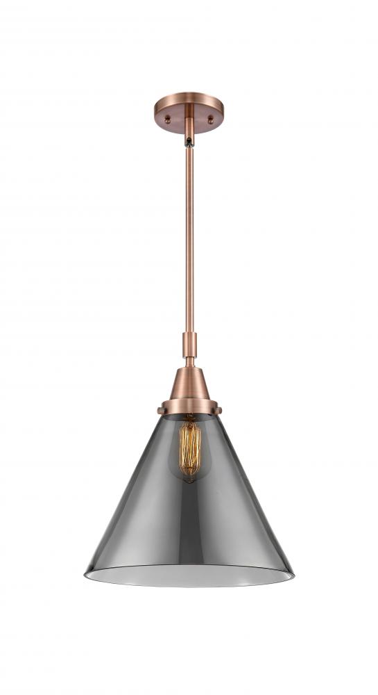 Cone - 1 Light - 12 inch - Antique Copper - Mini Pendant