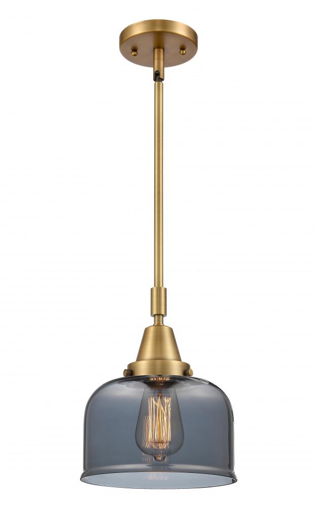 Bell - 1 Light - 8 inch - Brushed Brass - Mini Pendant