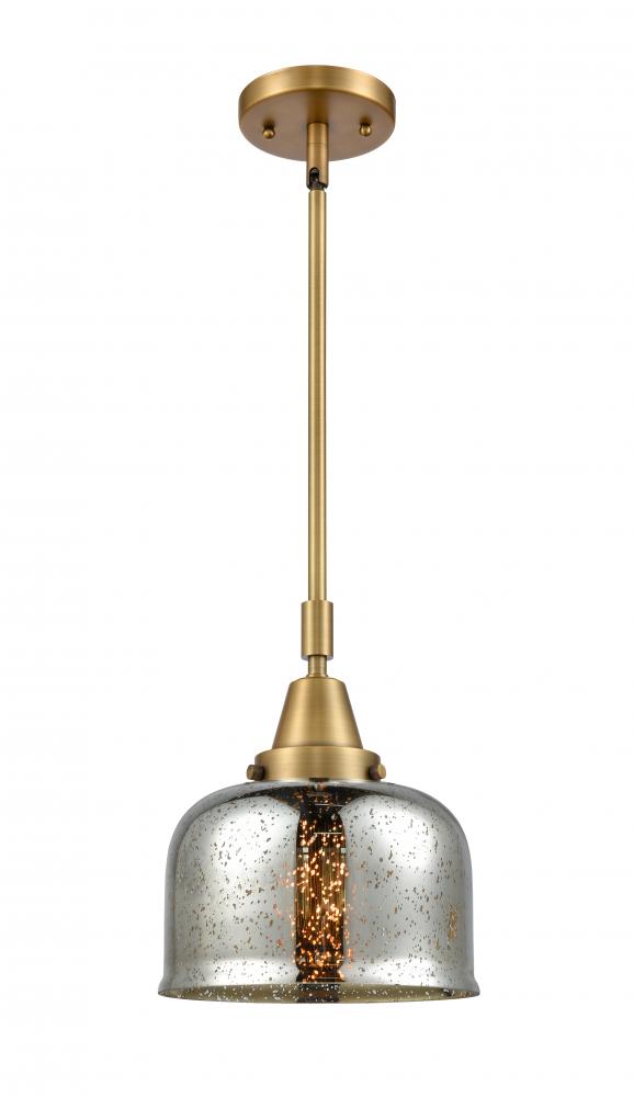 Bell - 1 Light - 8 inch - Brushed Brass - Mini Pendant
