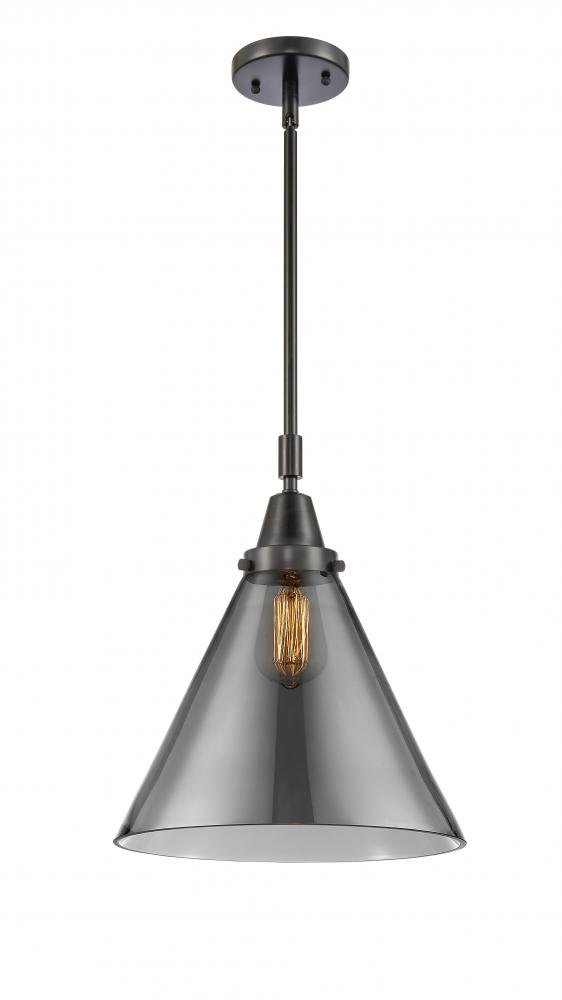 Cone - 1 Light - 12 inch - Matte Black - Mini Pendant