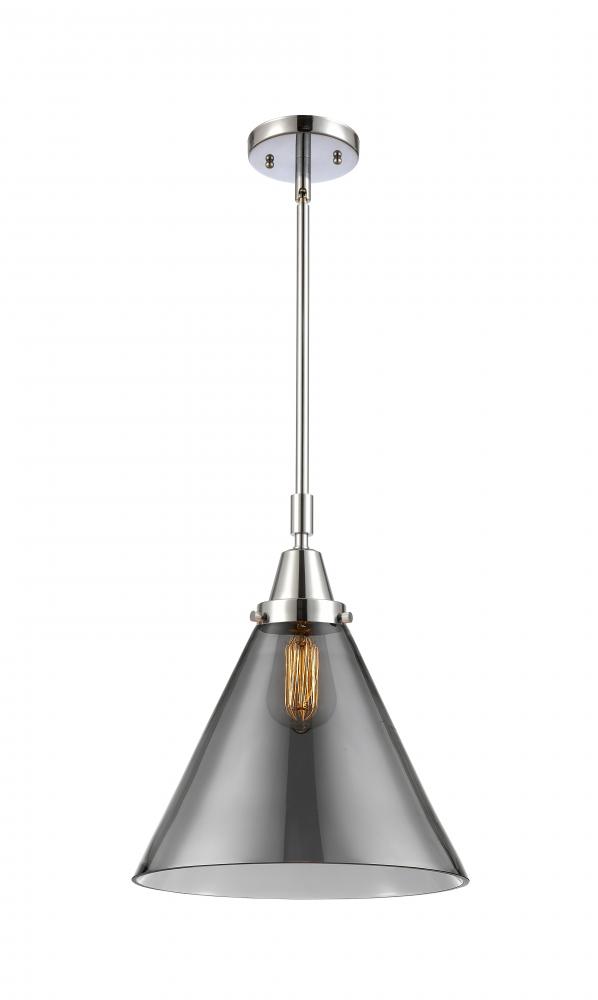 Cone - 1 Light - 12 inch - Polished Chrome - Mini Pendant