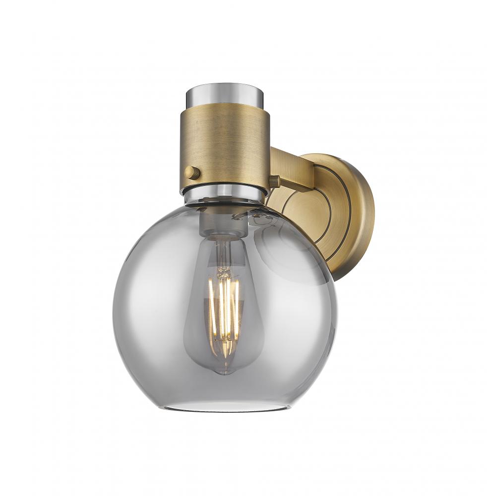 Lawton Sphere - 1 Light - 8 inch - Brushed Brass - Sconce