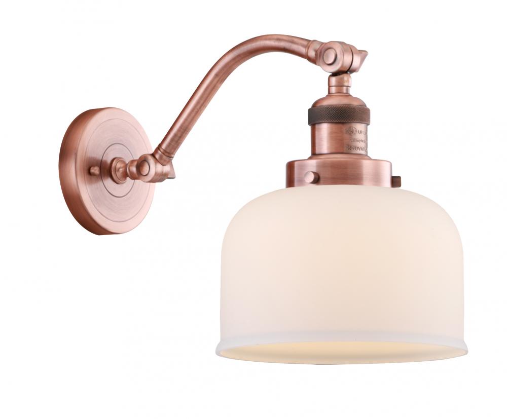 Bell - 1 Light - 8 inch - Antique Copper - Adjustable Sconce