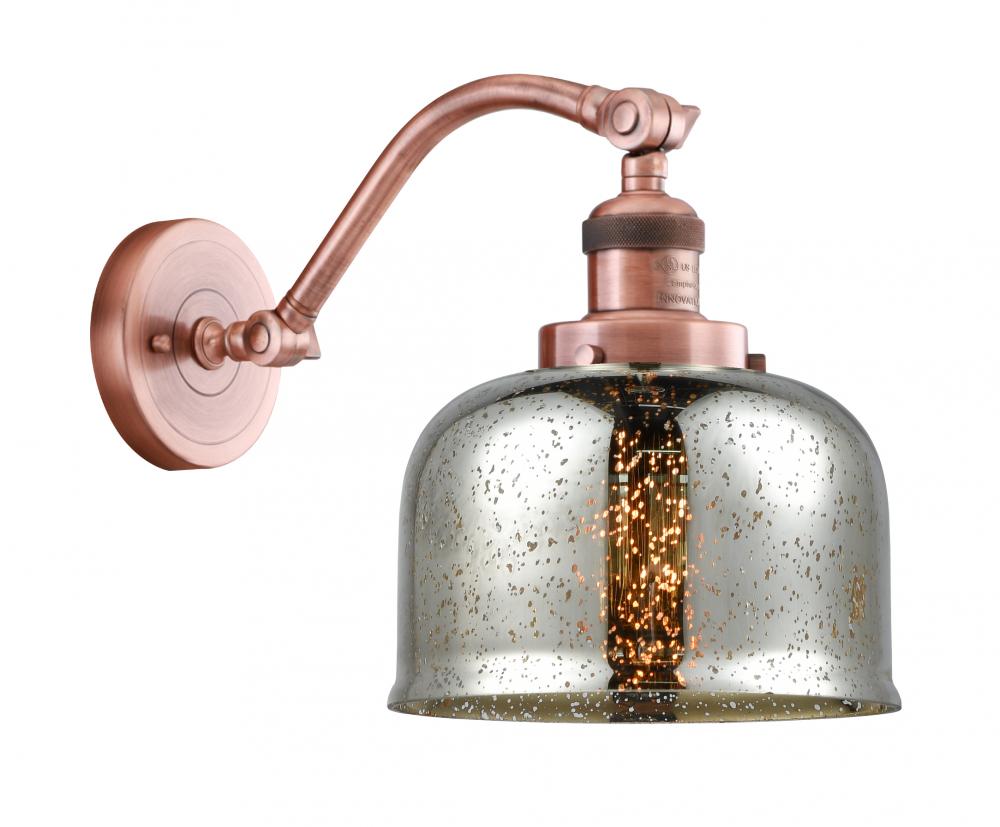 Bell - 1 Light - 8 inch - Antique Copper - Adjustable Sconce
