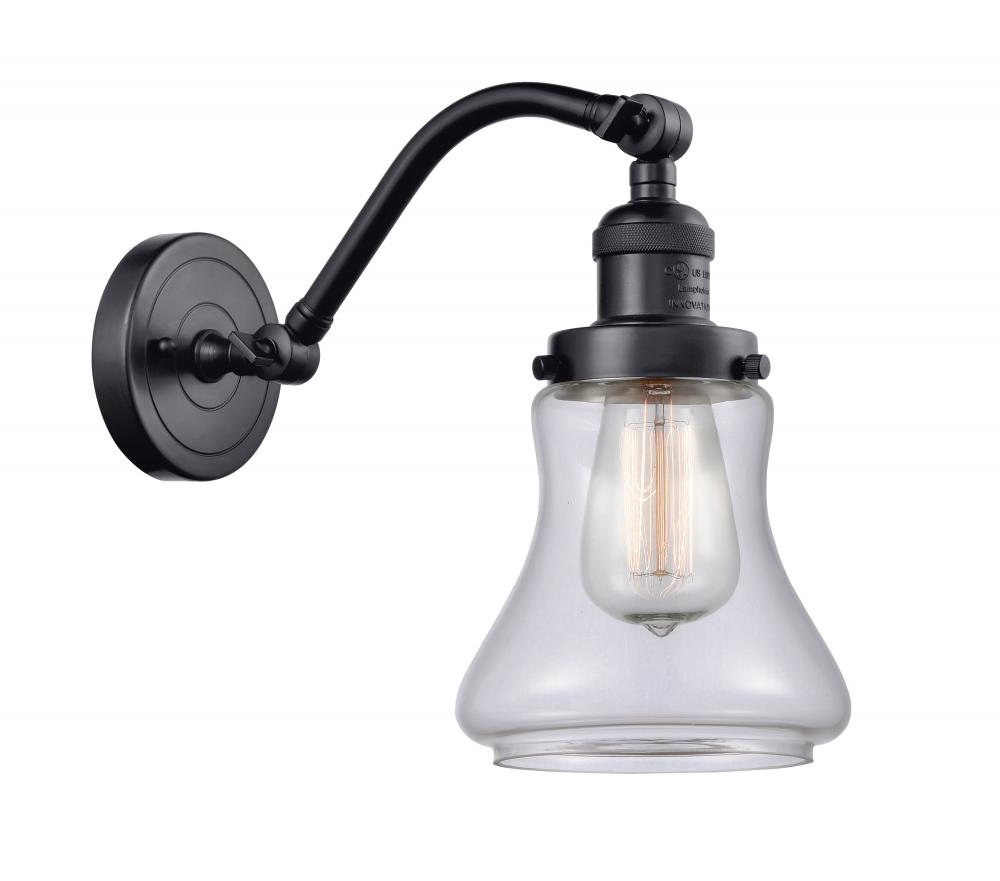 Bellmont - 1 Light - 7 inch - Matte Black - Adjustable Sconce