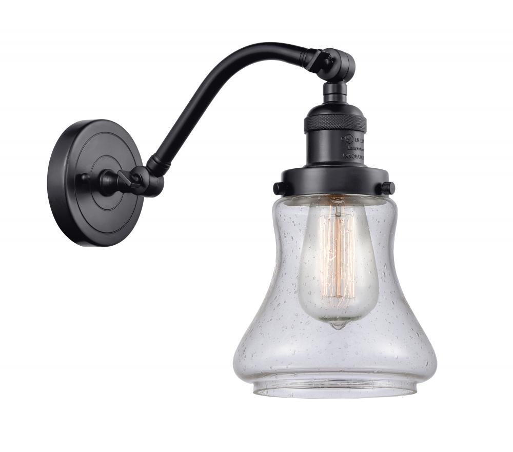 Bellmont - 1 Light - 7 inch - Matte Black - Adjustable Sconce
