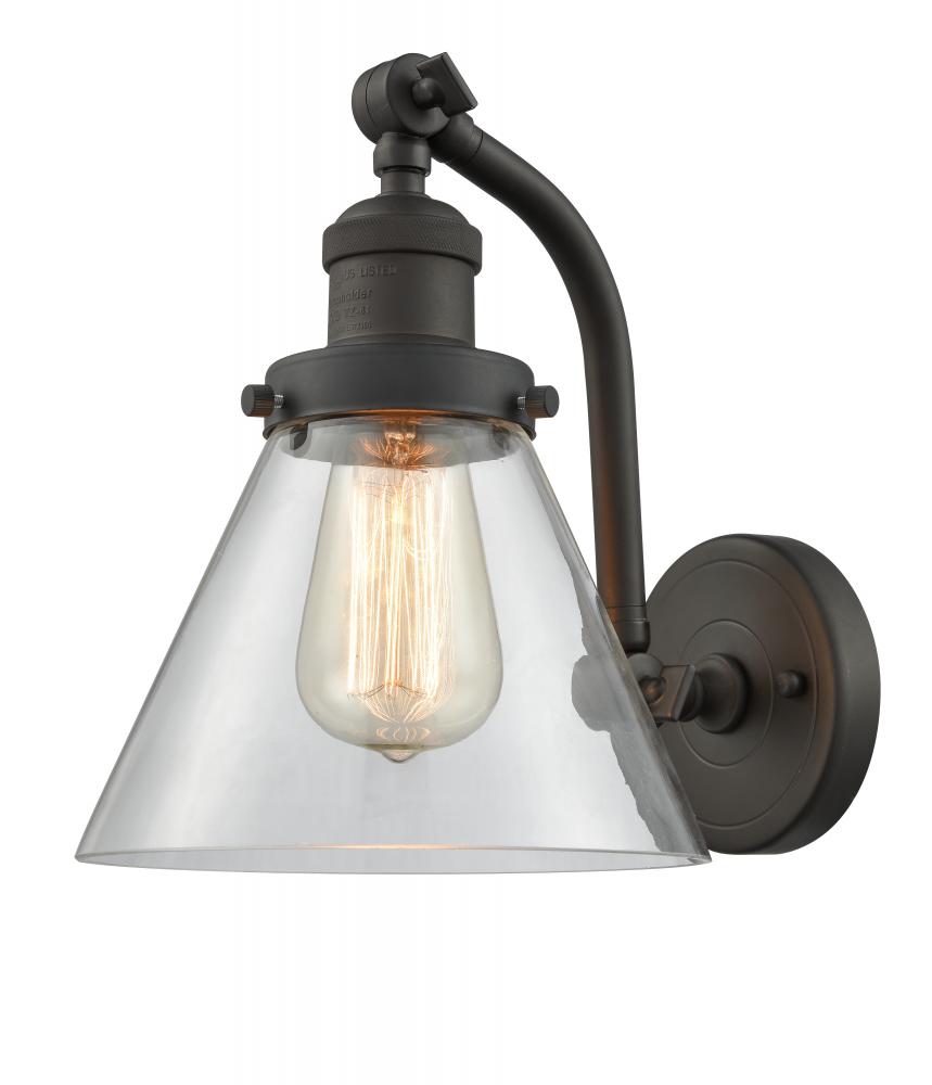 Cone - 1 Light - 8 inch - Oil Rubbed Bronze - Adjustable Sconce