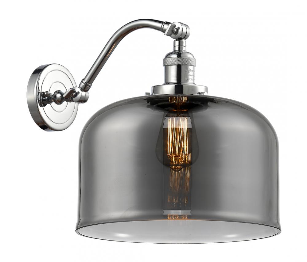 Bell - 1 Light - 12 inch - Polished Chrome - Adjustable Sconce