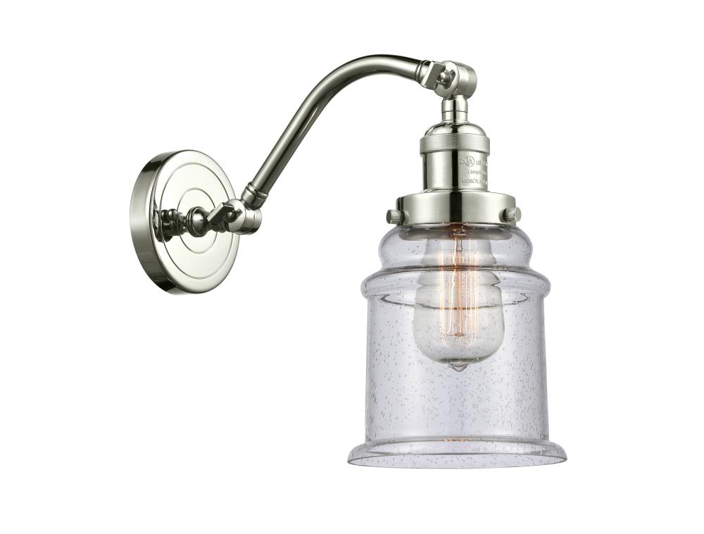 Canton - 1 Light - 6 inch - Polished Nickel - Adjustable Sconce