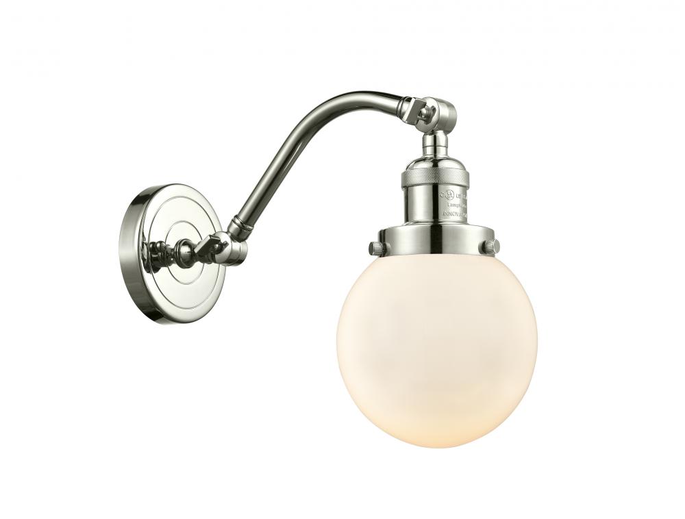 Beacon - 1 Light - 6 inch - Polished Nickel - Adjustable Sconce