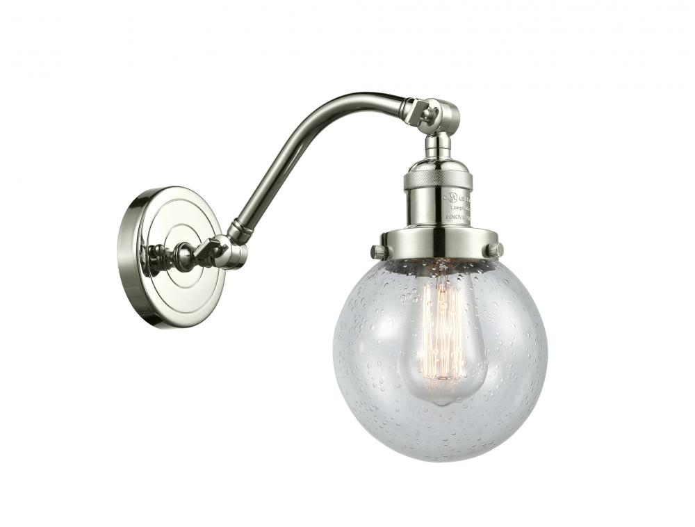Beacon - 1 Light - 6 inch - Polished Nickel - Adjustable Sconce