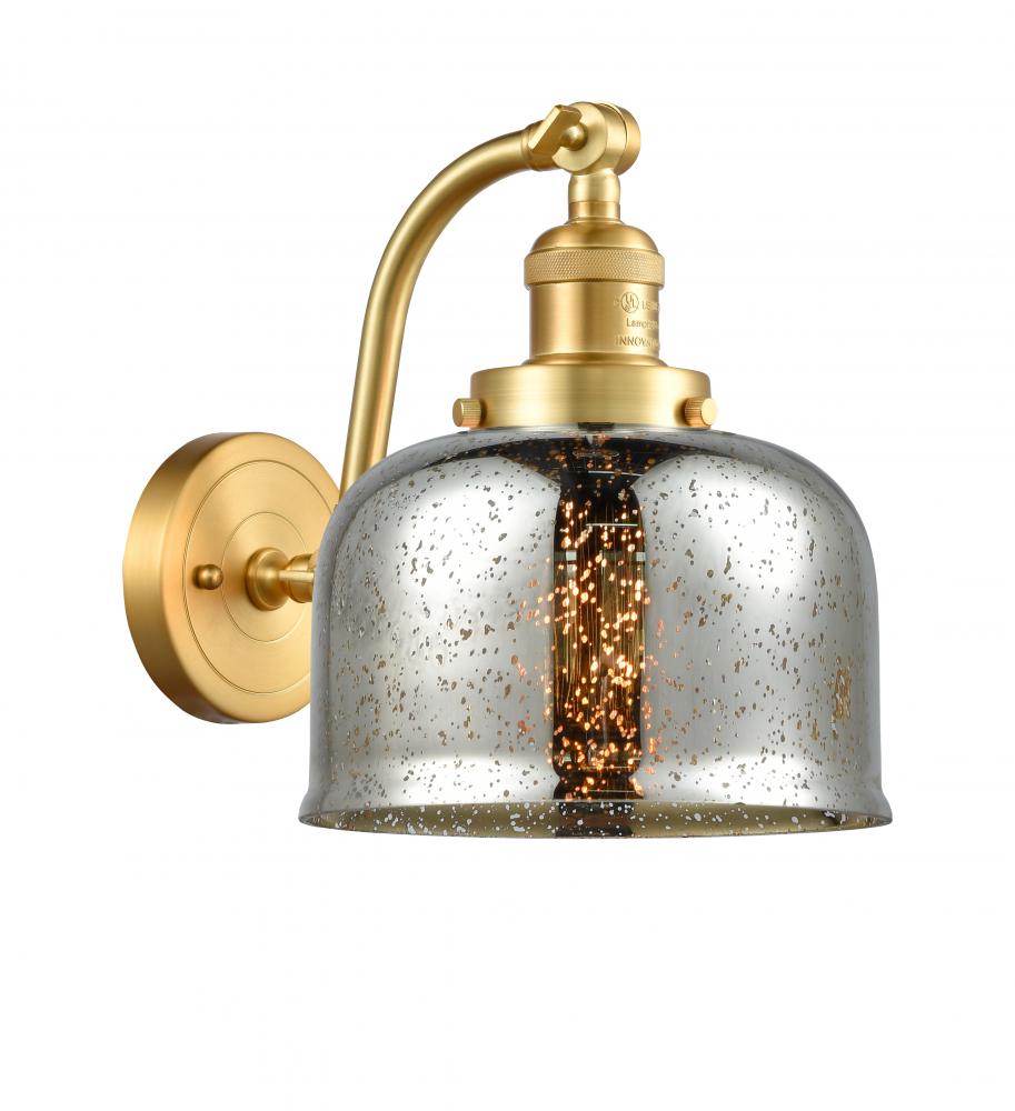 Bell - 1 Light - 8 inch - Satin Gold - Adjustable Sconce