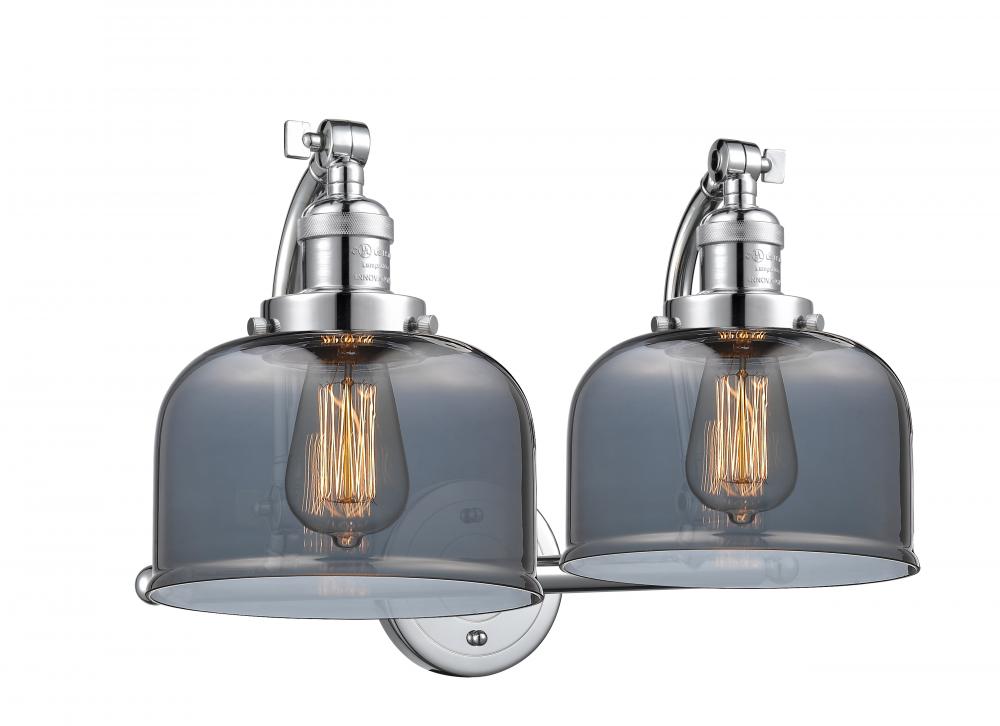 Bell - 2 Light - 18 inch - Polished Chrome - Adjustable Bath Vanity Light