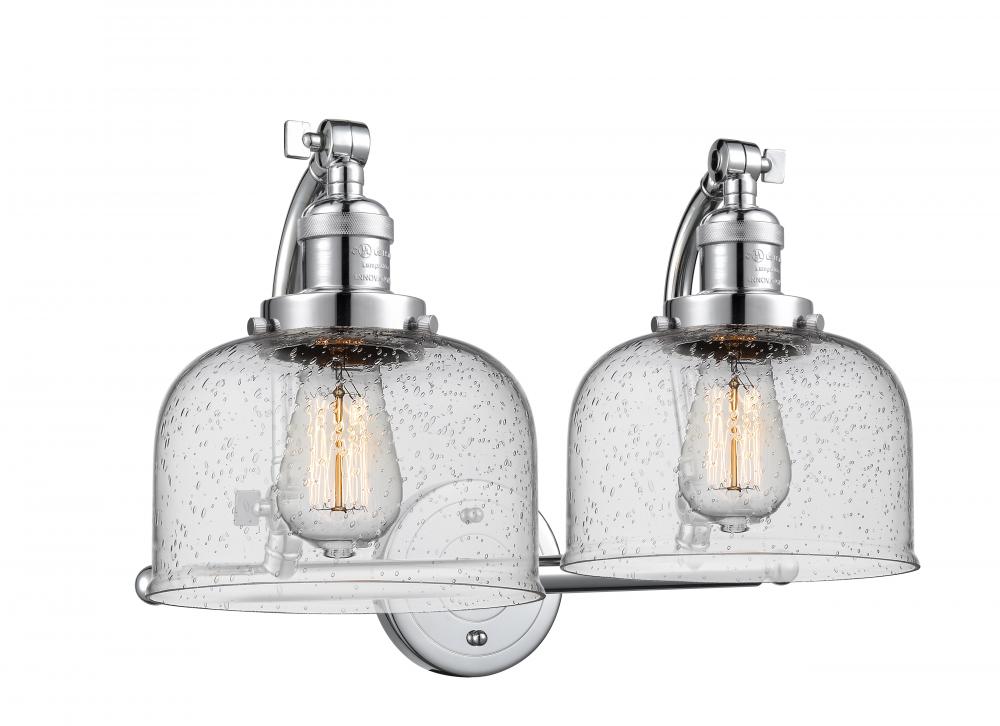 Bell - 2 Light - 18 inch - Polished Chrome - Adjustable Bath Vanity Light