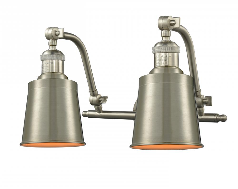 Addison - 2 Light - 18 inch - Brushed Satin Nickel - Adjustable Bath Vanity Light