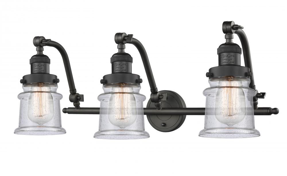 Canton - 3 Light - 28 inch - Oil Rubbed Bronze - Adjustable Bath Vanity Light