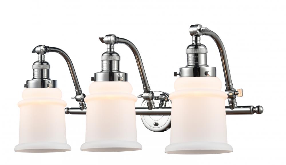 Canton - 3 Light - 28 inch - Polished Chrome - Adjustable Bath Vanity Light