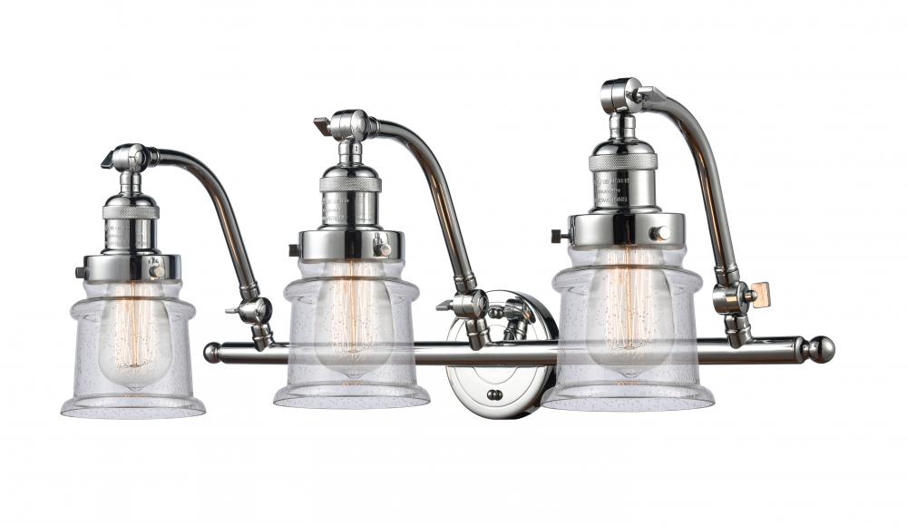 Canton - 3 Light - 28 inch - Polished Chrome - Adjustable Bath Vanity Light