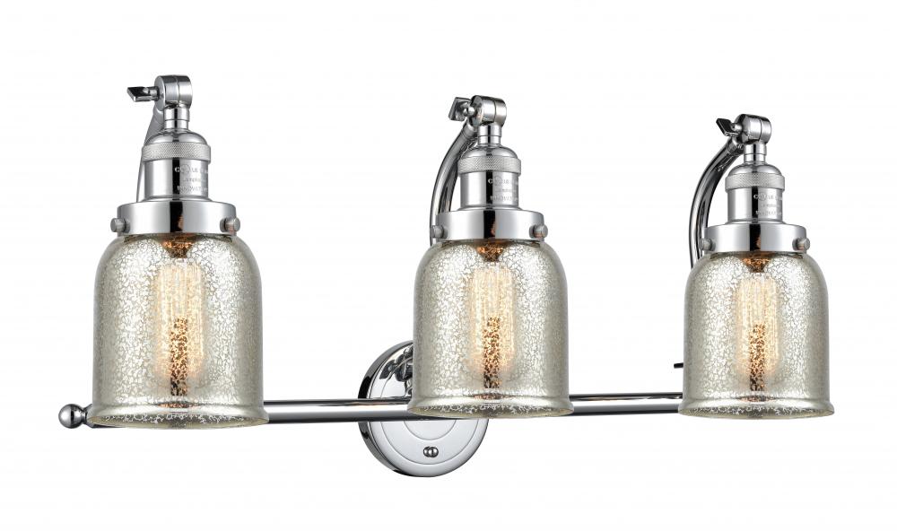 Bell - 3 Light - 28 inch - Polished Chrome - Adjustable Bath Vanity Light