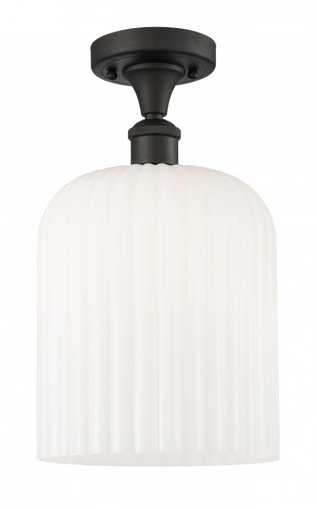 Bridal Veil - 1 Light - 5 inch - Oil Rubbed Bronze - Semi-Flush Mount