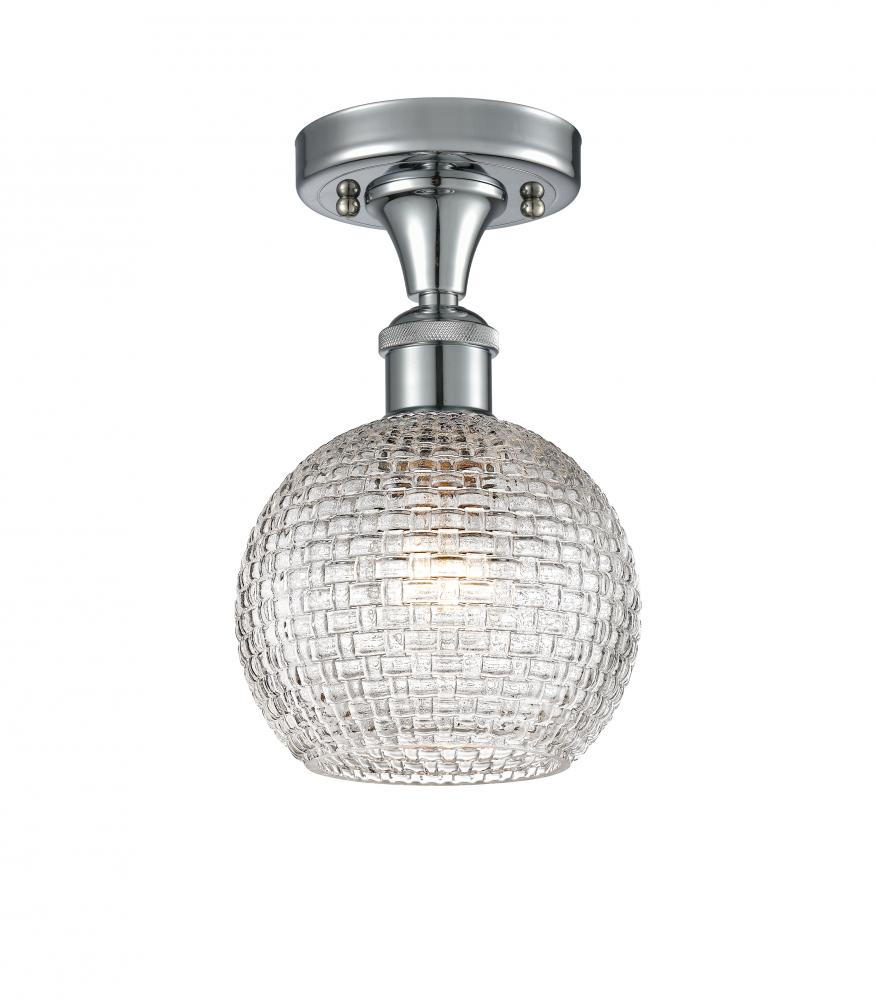 Athens - 1 Light - 6 inch - Polished Chrome - Semi-Flush Mount