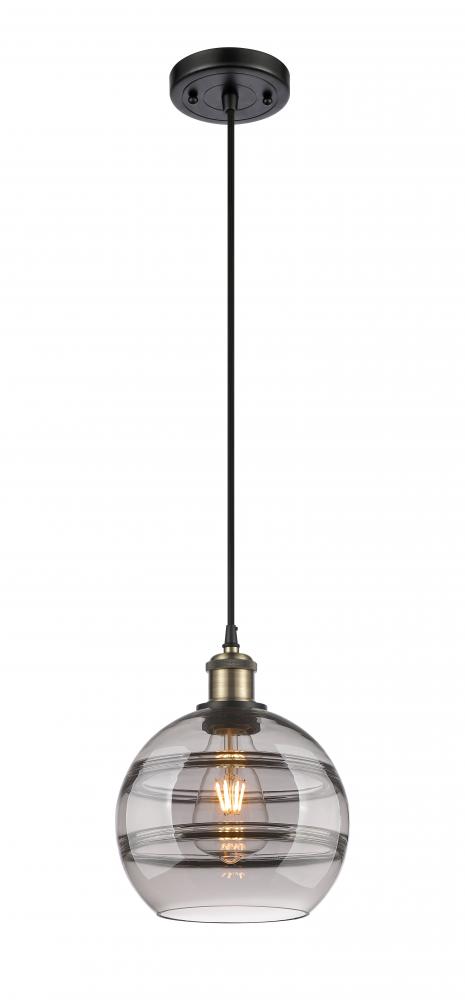 Rochester - 1 Light - 8 inch - Black Antique Brass - Cord hung - Mini Pendant