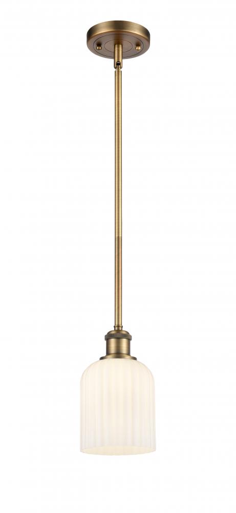 Bridal Veil - 1 Light - 5 inch - Brushed Brass - Mini Pendant