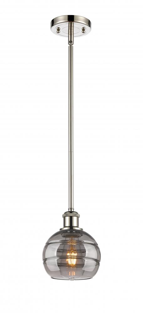 Rochester - 1 Light - 6 inch - Polished Nickel - Mini Pendant