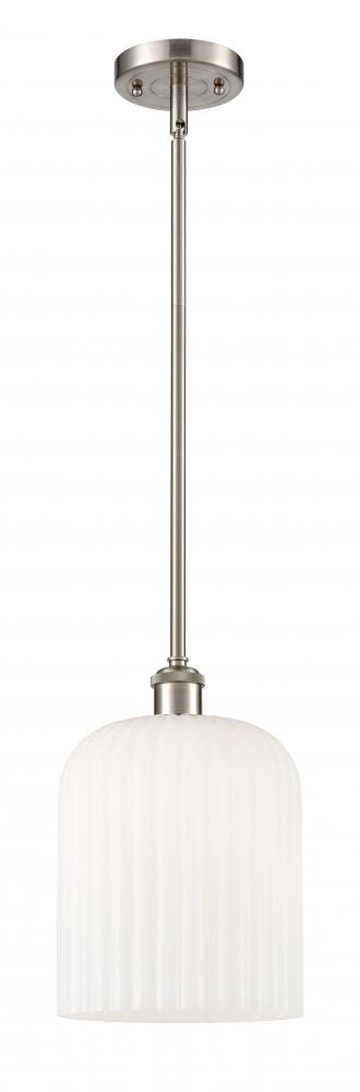 Bridal Veil - 1 Light - 5 inch - Brushed Satin Nickel - Mini Pendant