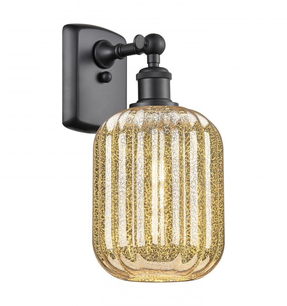 Preston Cylinder - 1 Light - 7 inch - Matte Black - Sconce