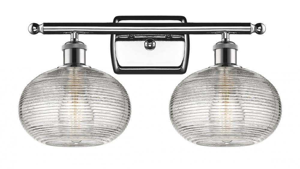 Ithaca - 2 Light - 18 inch - Polished Chrome - Bath Vanity Light