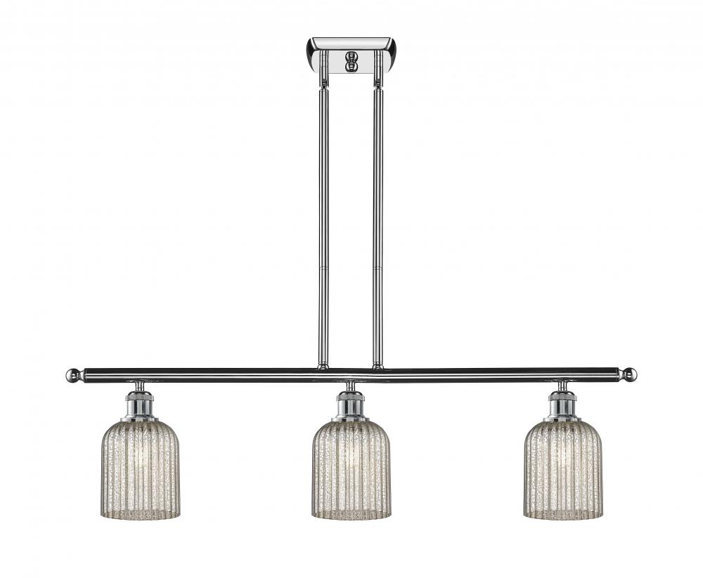 Bridal Veil - 3 Light - 36 inch - Polished Chrome - Cord hung - Island Light