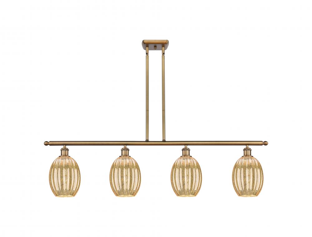 Preston Bulb - 4 Light - 48 inch - Brushed Brass - Stem Hung - Island Light