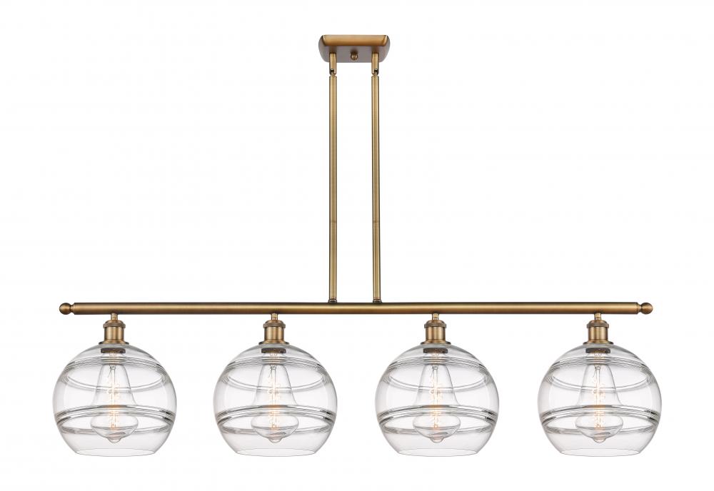 Rochester - 4 Light - 48 inch - Brushed Brass - Cord hung - Island Light