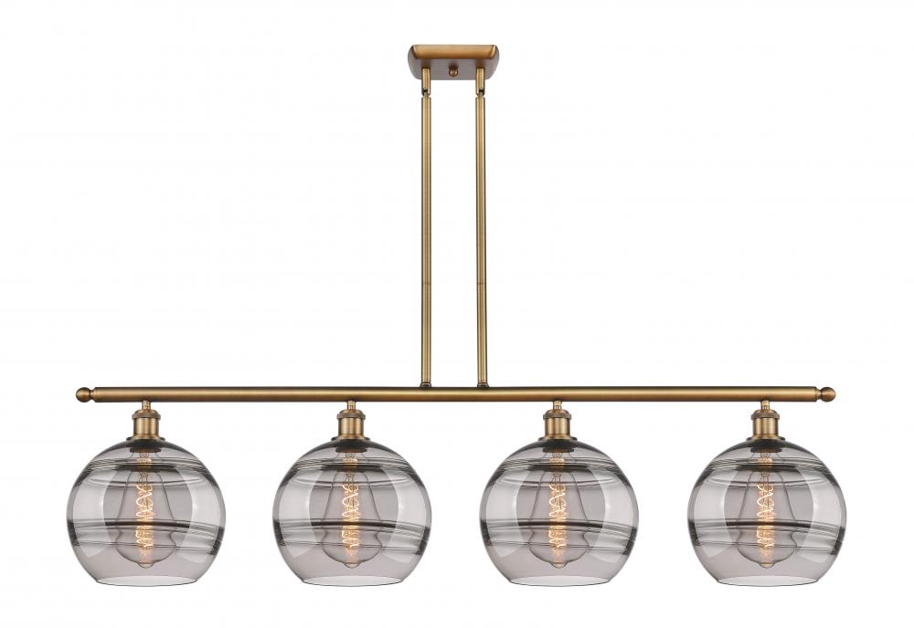Rochester - 4 Light - 48 inch - Brushed Brass - Cord hung - Island Light