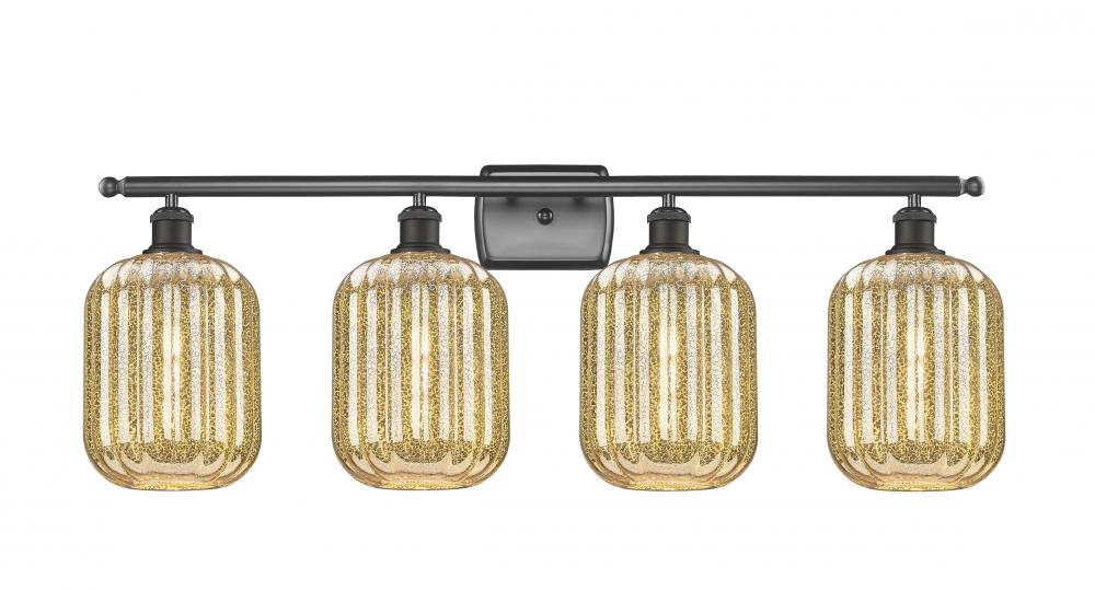 Preston Cylinder - 4 Light - 37 inch - Oil Rubbed Bronze - Bath Vanity Light