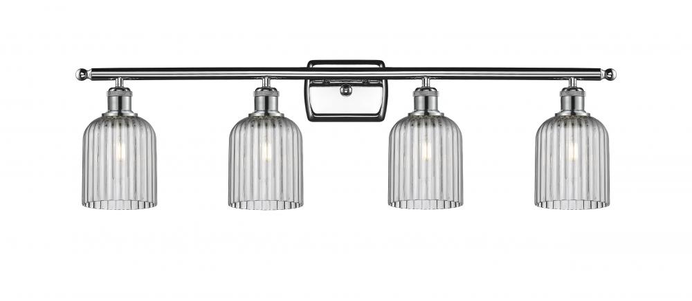 Bridal Veil - 4 Light - 35 inch - Polished Chrome - Bath Vanity Light