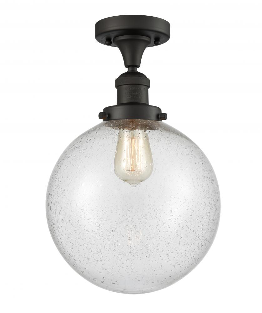 Beacon - 1 Light - 10 inch - Oil Rubbed Bronze - Semi-Flush Mount