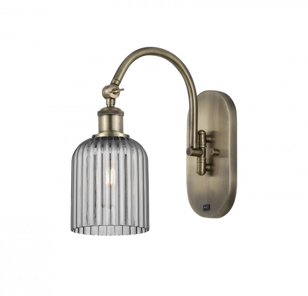 Bridal Veil - 1 Light - 5 inch - Antique Brass - Adjustable Swing Arm