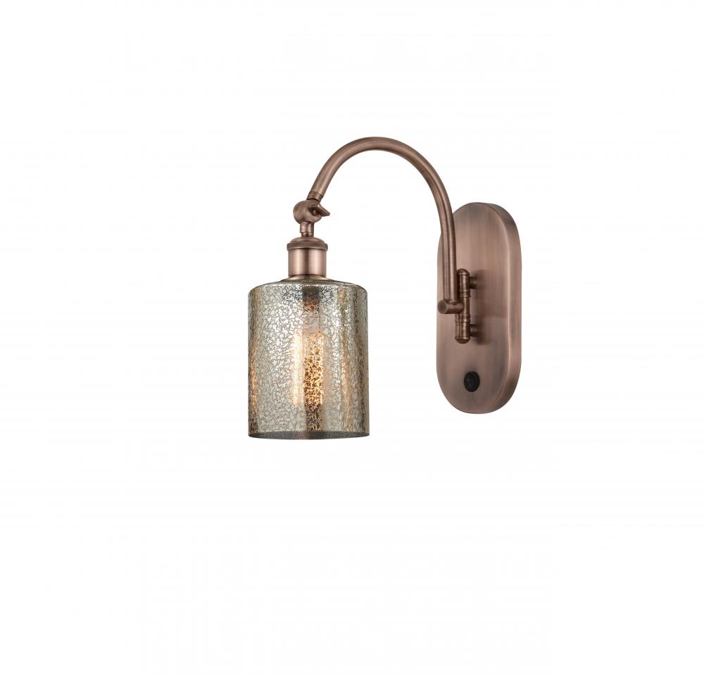 Cobbleskill - 1 Light - 5 inch - Antique Copper - Adjustable Swing Arm