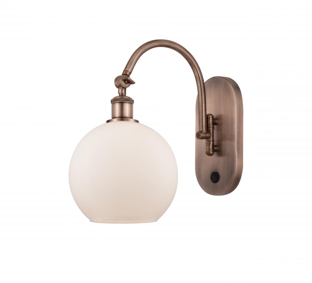 Athens - 1 Light - 8 inch - Antique Copper - Adjustable Swing Arm