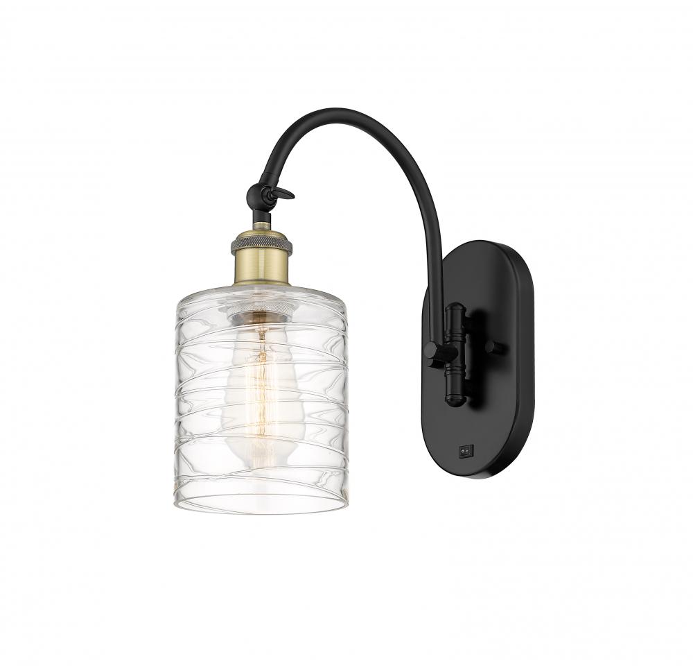 Cobbleskill - 1 Light - 5 inch - Black Antique Brass - Adjustable Swing Arm