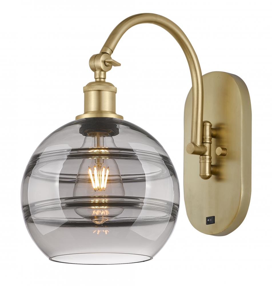 Rochester - 1 Light - 8 inch - Satin Gold - Adjustable Swing Arm