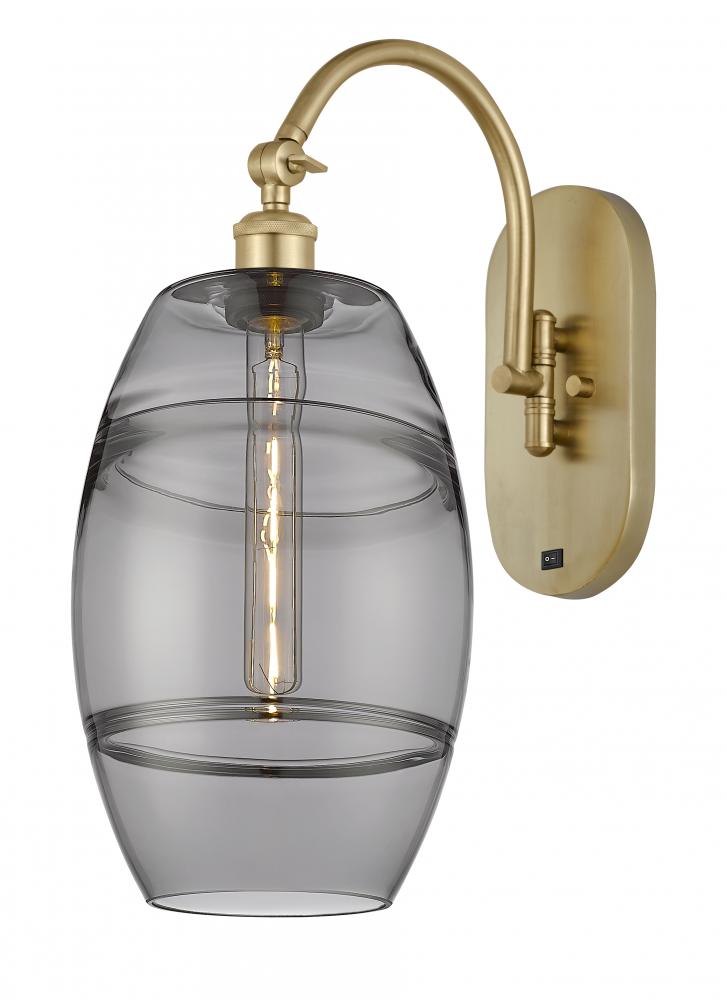 Vaz - 1 Light - 8 inch - Satin Gold - Adjustable Swing Arm