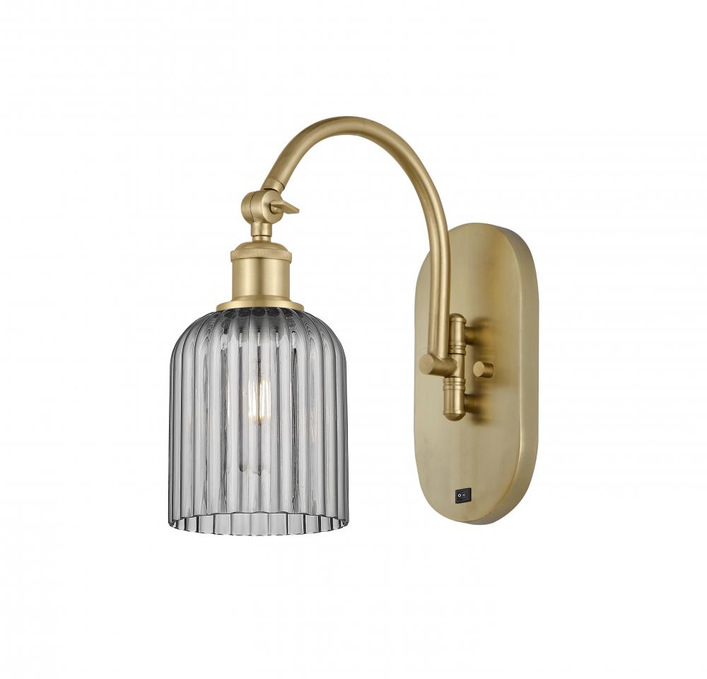 Bridal Veil - 1 Light - 5 inch - Satin Gold - Adjustable Swing Arm