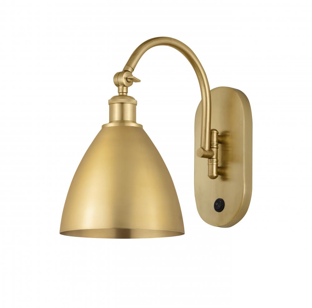 Bristol - 1 Light - 8 inch - Satin Gold - Adjustable Swing Arm