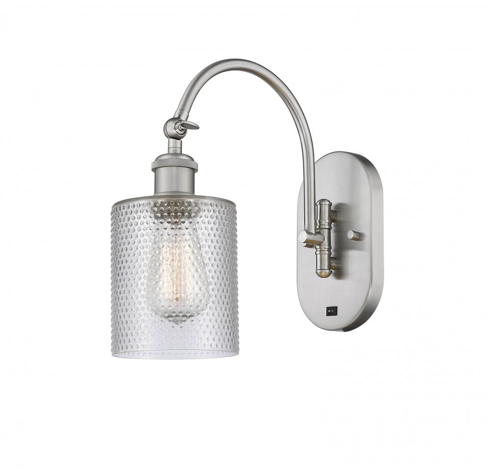 Cobbleskill - 1 Light - 5 inch - Brushed Satin Nickel - Adjustable Swing Arm